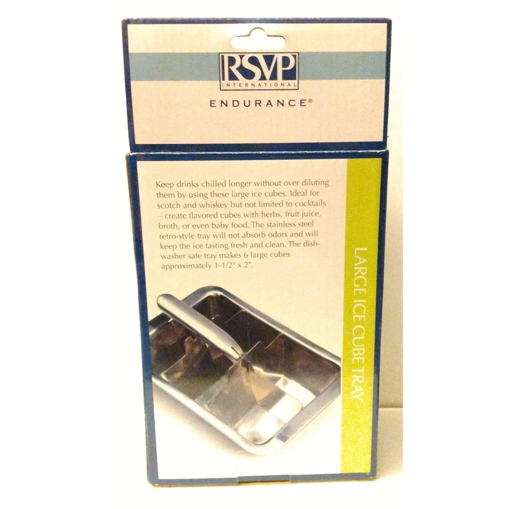 Stainless Steel Large Ice Cube Tray by RSVP International